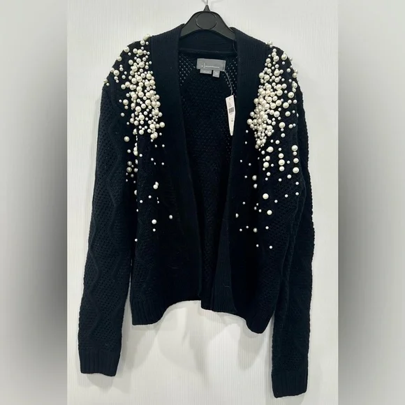 Anthropologie by Anthropologie Pearl Cable Cardigan NWT - Picture 5 of 7
